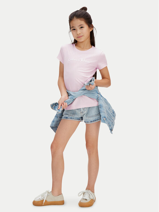 Calvin Klein Jeans Calvin Klein Jeans Camiseta LVCKSJA17G Rosa Regular Fit