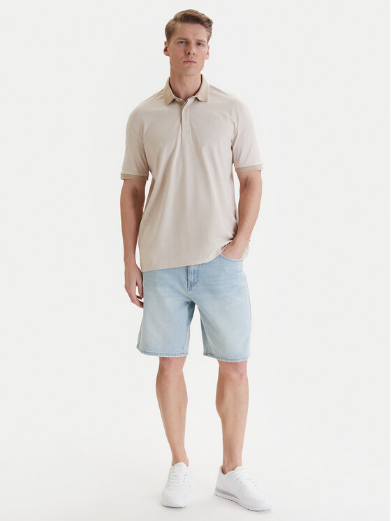Beverly Hills Polo Club Beverly Hills Polo Club Polo W126-BHMPO-1028-39M Beis Regular Fit