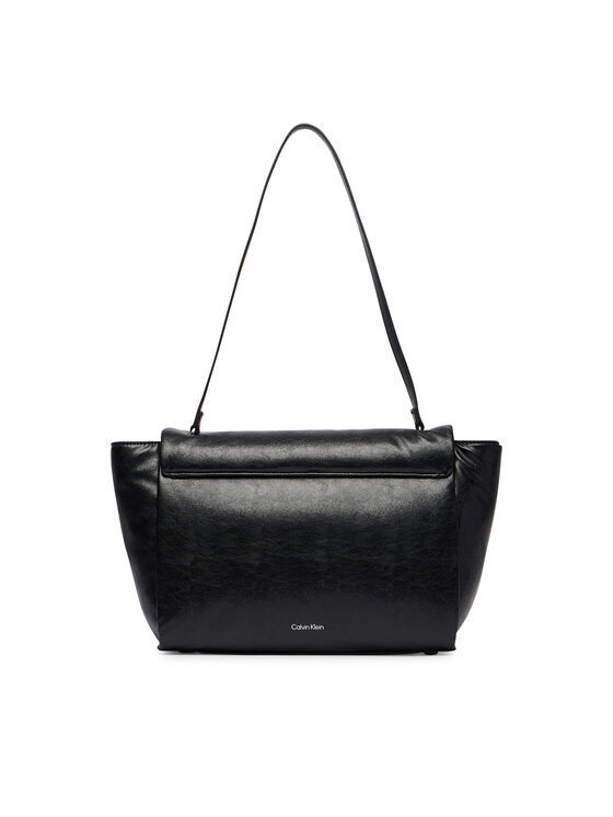 Calvin Klein Torebka Calvin Klein Emblem Hw Padded Satchel LV04F3615G Czarny
