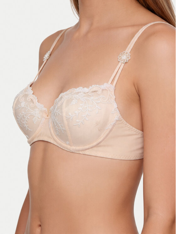 Simone Pérèle Simone Pérèle Pusiau dengta (balcony bra) liemenėlė Délice 12X330 Rožinė