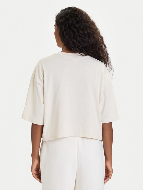 New Balance New Balance Camiseta WT53904 Beis Regular Fit