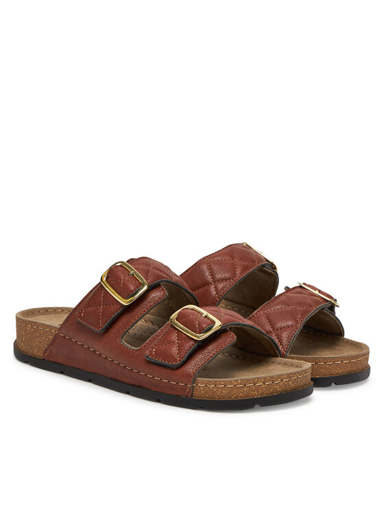 Scholl Шльопанці Scholl Bora 2 Straps MF32081 Коричневий
