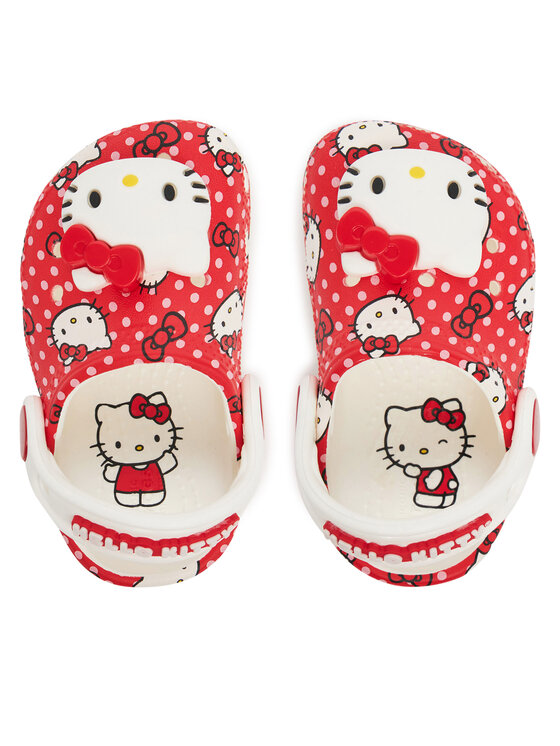 Crocs Natikači Crocs Hello Kitty Red Classic Clog T 210577 Pisana