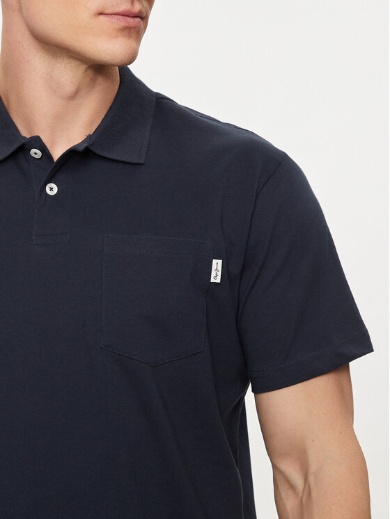 Pepe Jeans Pepe Jeans Поло Holden PM542154 Cиній Regular Fit