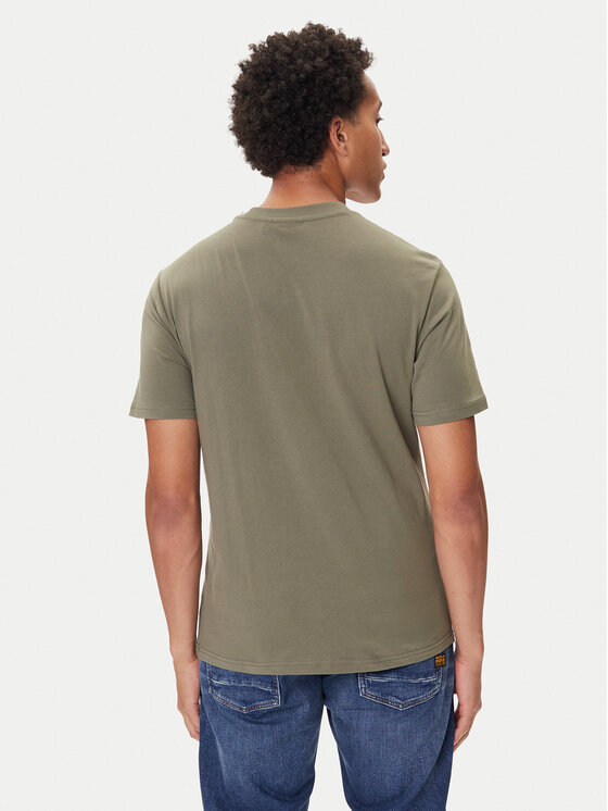 Napapijri Napapijri Camiseta S-Drapeau Ss NP0A891K Caqui Regular Fit