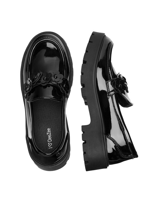 DeeZee Loafersy DeeZee CM231124-4 Černá