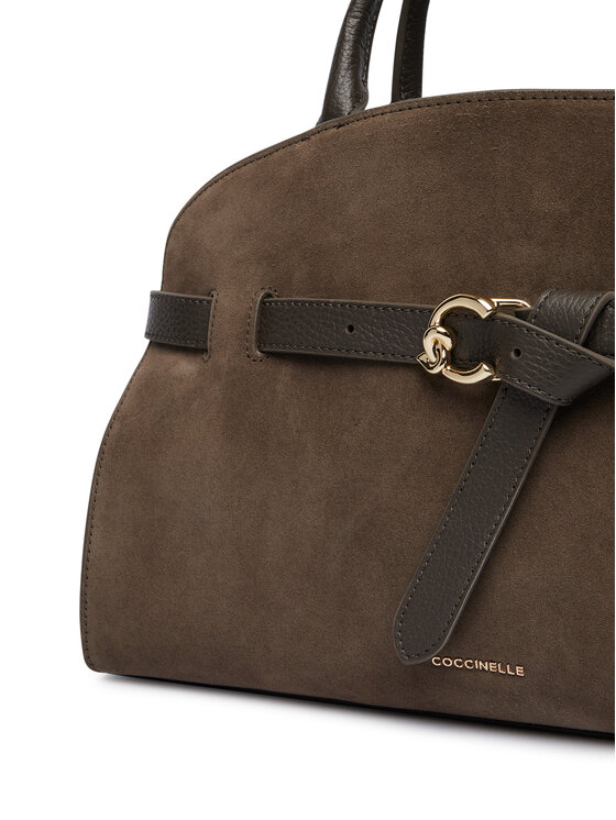 Coccinelle Torebka Coccinelle TLB Coccinellesabine Suede Bi E1 TLB 18 04 01 Khaki
