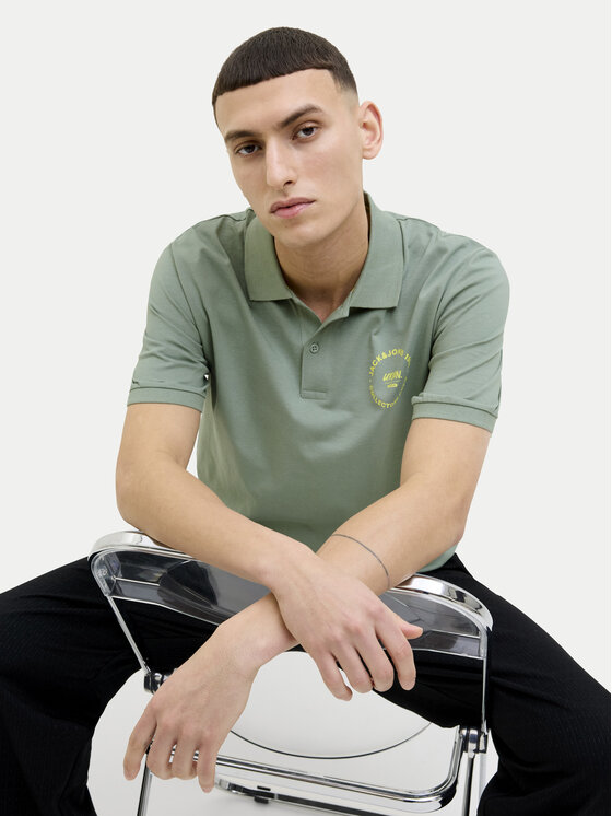 Jack & Jones Jack & Jones Поло Simon 12269299 Зелений Regular Fit