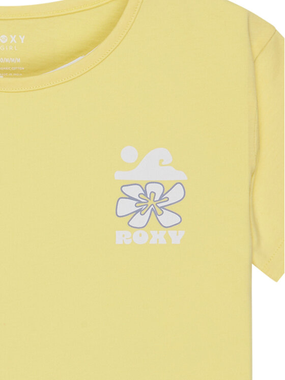 Roxy Roxy Футболка Lily ERGZT04139 Жовтий Regular Fit
