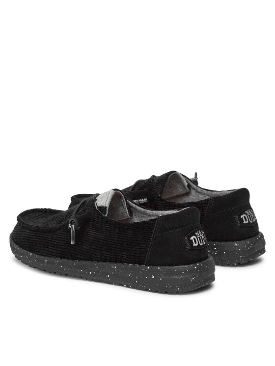 Hey Dude Pusbačiai Hey Dude Wendy Wave Corduroy 40195-001 Juoda