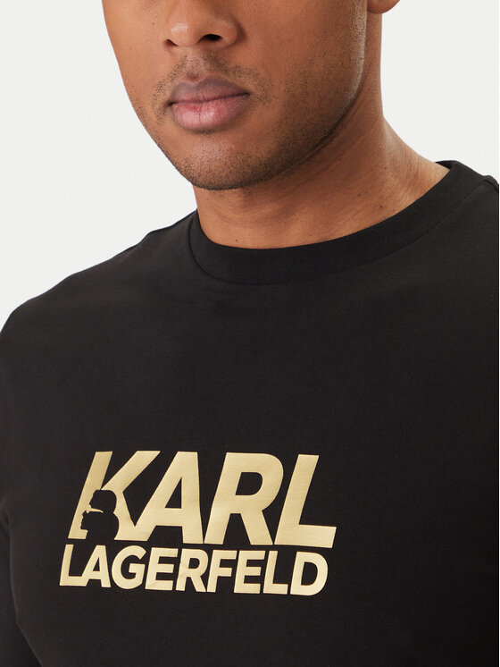 KARL LAGERFELD KARL LAGERFELD Camiseta 755780 500235 Negro Regular Fit