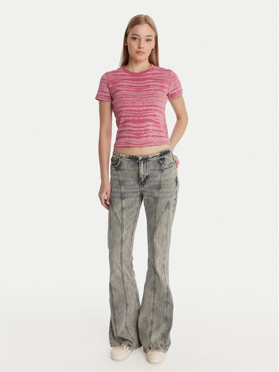 Guess Guess T-shirt W6RP42 KCTT1 Rosa Regular Fit