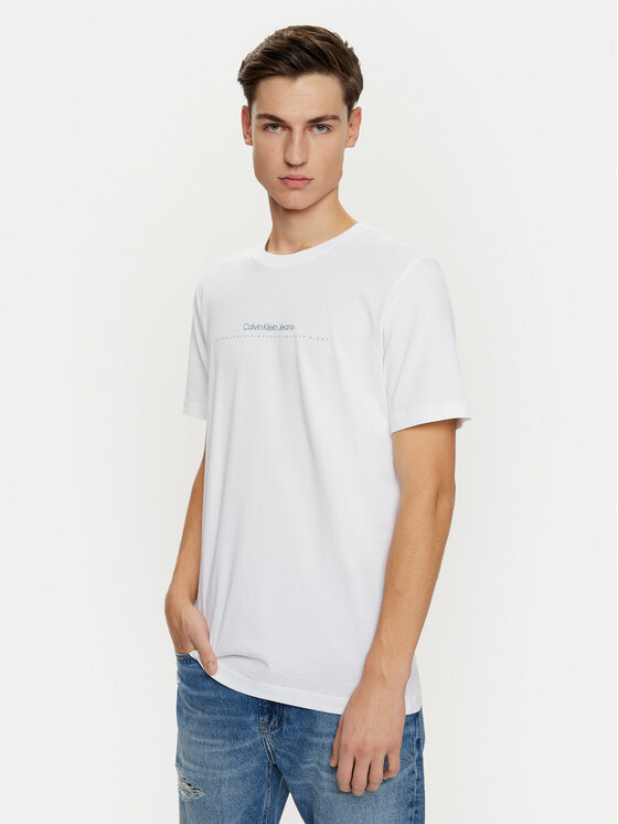 Calvin Klein Jeans Calvin Klein Jeans T-shirt Minimal Logo J30J327075 Bianco Regular Fit