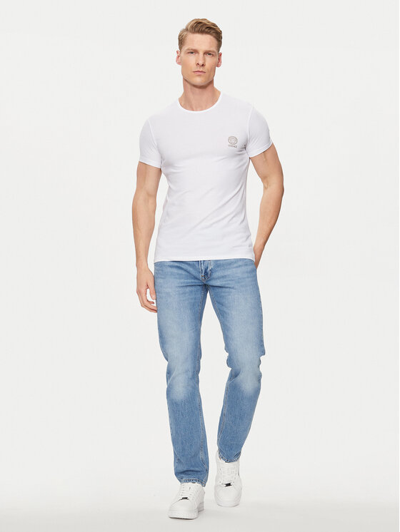 Versace Versace Σετ t-shirts AU10193 Έγχρωμο Slim Fit