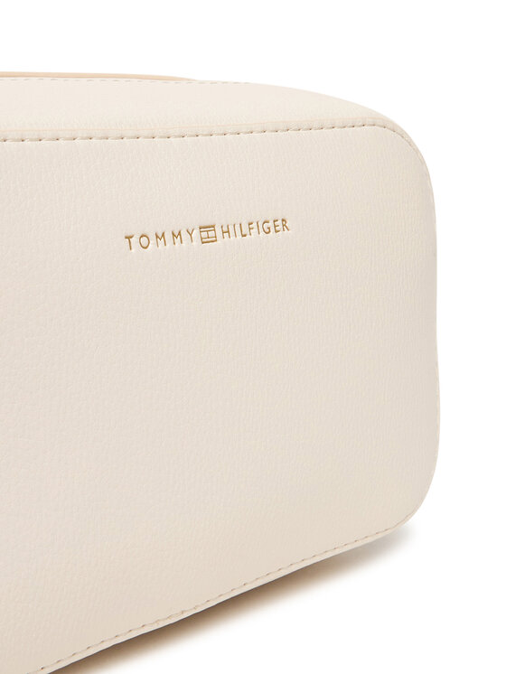 Tommy Hilfiger Τσάντα Tommy Hilfiger Th Logo Camera Bag AW0AW18115 Κρεμ