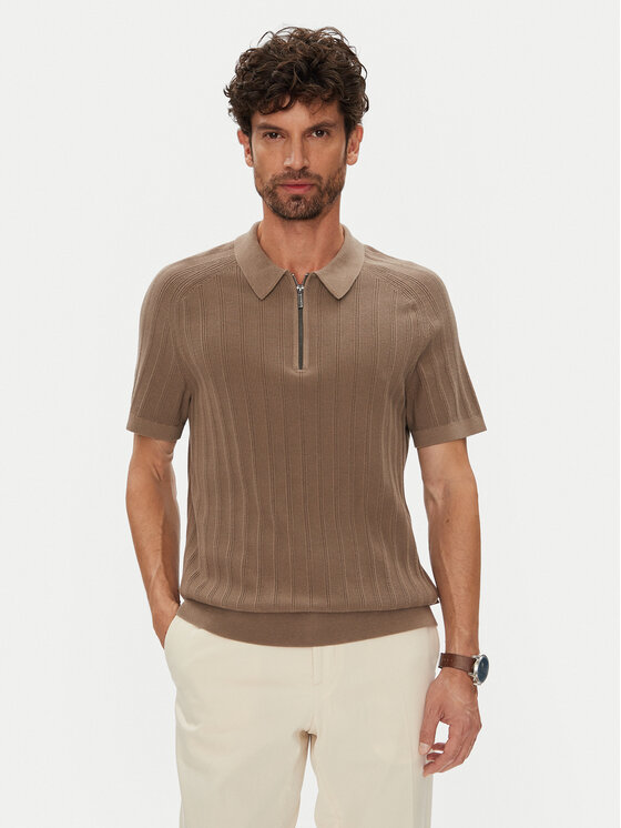 Michael Kors Michael Kors Polo CT560GT469 Καφέ Regular Fit
