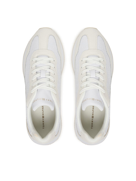 Tommy Hilfiger Zapatillas Tommy Hilfiger Th Chic Monogram Runner FW0FW09464 Blanco
