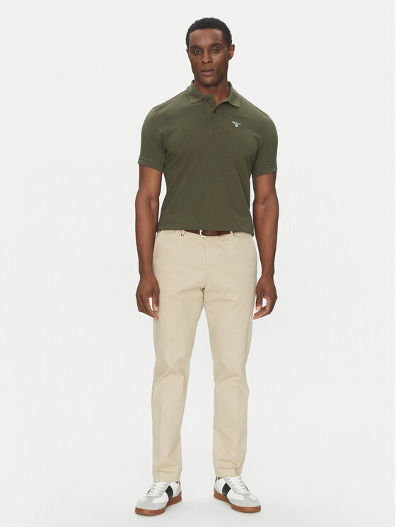 Barbour Barbour Polo Original Sports MML0358OL71 Πράσινο Tailored Fit