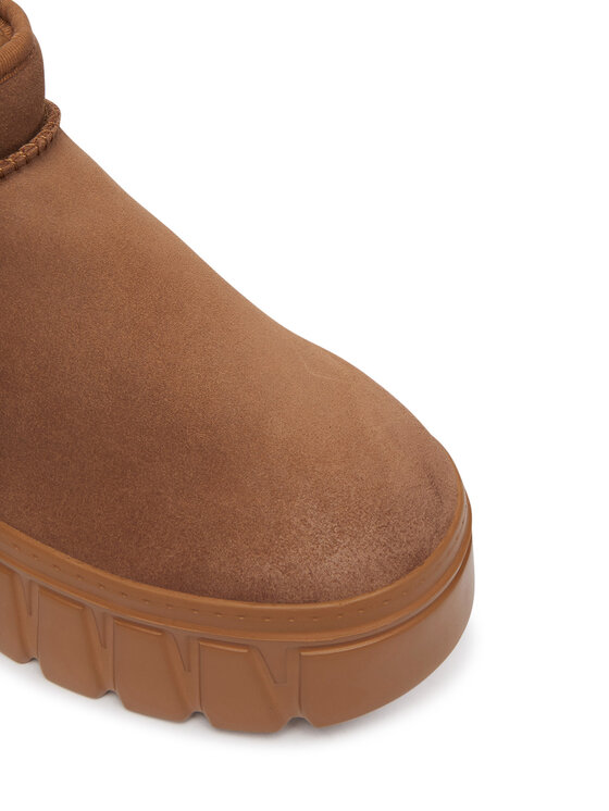 Tommy Jeans Śniegowce Tommy Jeans Tjw Suede Platform Boots Wl EN0EN03158 Brązowy jasny