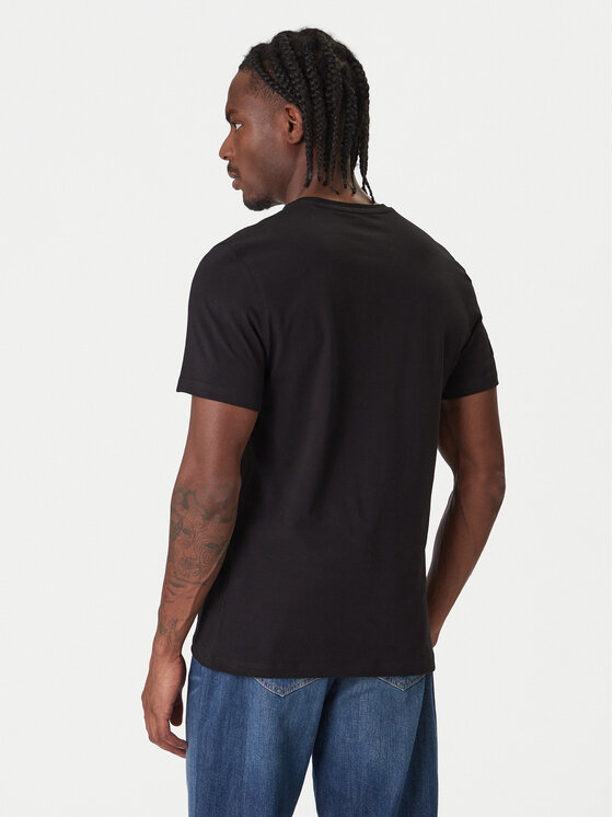 Guess Guess T-shirt M6RI17 J1314 Crna Slim Fit
