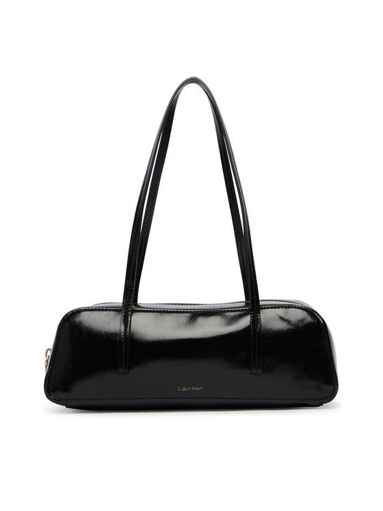 Calvin Klein Τσάντα Calvin Klein Foil Logo Glossy Bauletto LV04F3638G Μαύρο