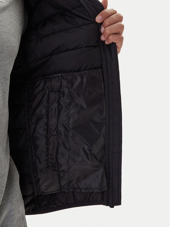 Kappa Kappa Chaqueta de entretiempo Logo Astrom 34243TW Negro Regular Fit