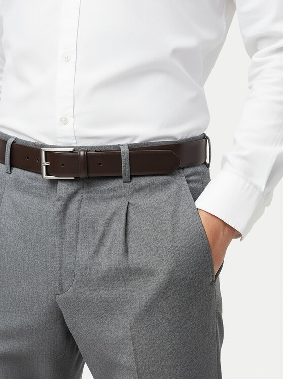 GINO ROSSI Pásek Gino Rossi C-MASON-ZZ23162 Hnědá