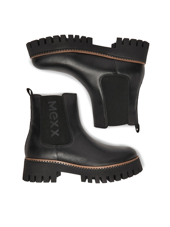 MEXX Kotníková obuv s elastickým prvkem MEXX CEO-MX/031C-WI23 Černá