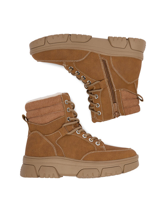 Go Soft Botines planos Go Soft CEO-WS6800-01 Marrón claro