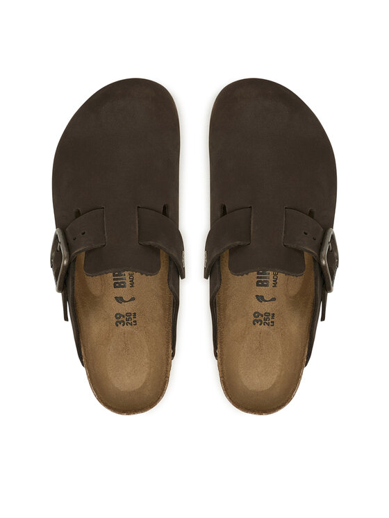 Birkenstock Παντόφλες Birkenstock Boston Wire Buckle 1032762 Σκούρο καφέ