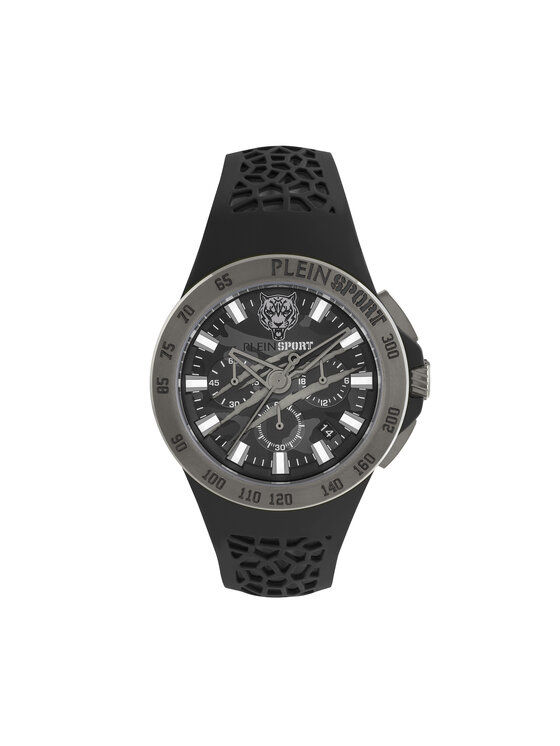 Plein Sport Laikrodis Plein Sport Thunderstorm Chrono PSABA0123 Juoda