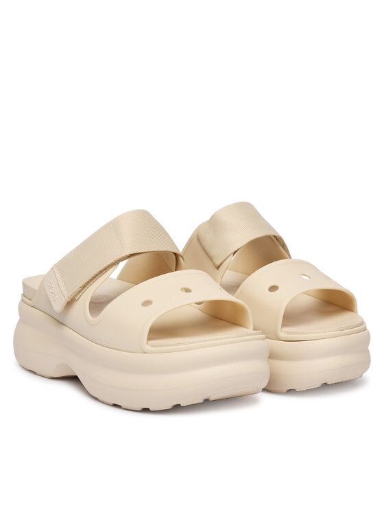 Crocs Шльопанці Crocs Soho Two Strap Sandal 212861 Бежевий