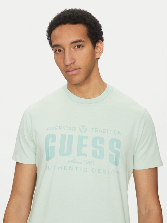 Guess Guess Футболка M5GI27 KBW41 Зелений Regular Fit