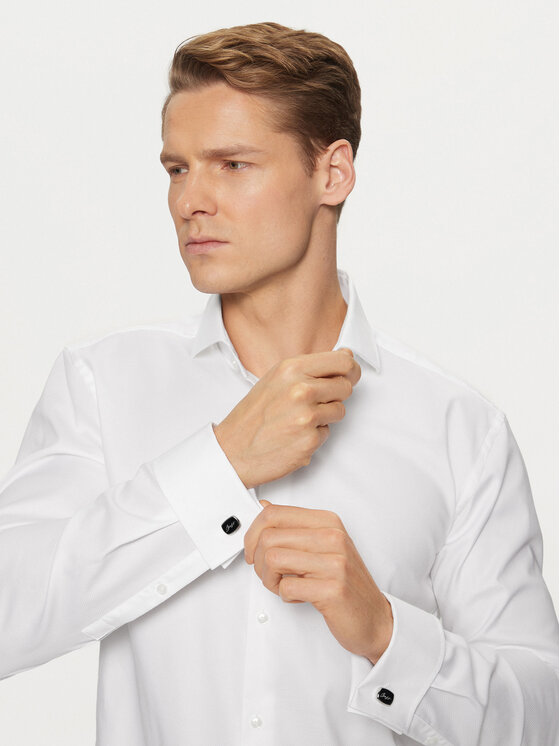 BOSS Rankogalių sąsagos BOSS B-Scriptlogo 50532314 Sidabrinė