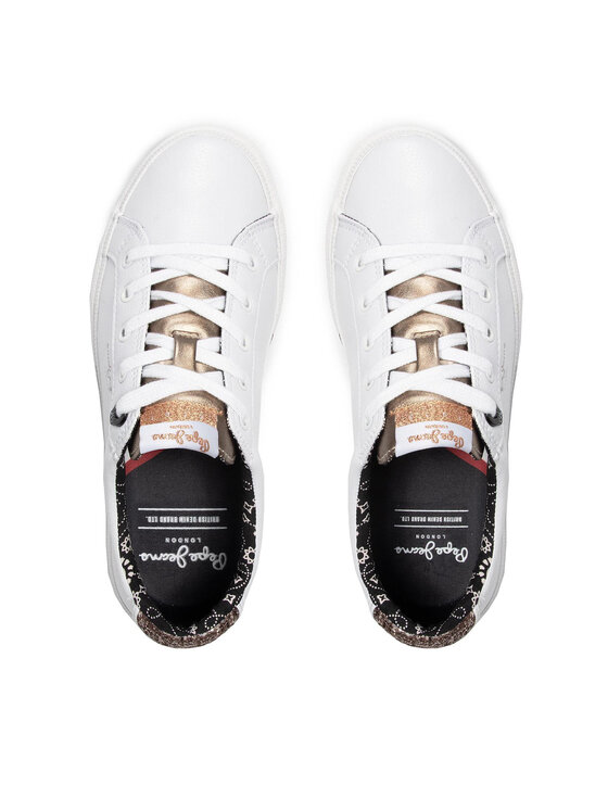 Pepe Jeans Scarpe sportive Pepe Jeans Kenton Plain PLS31235 Bianco