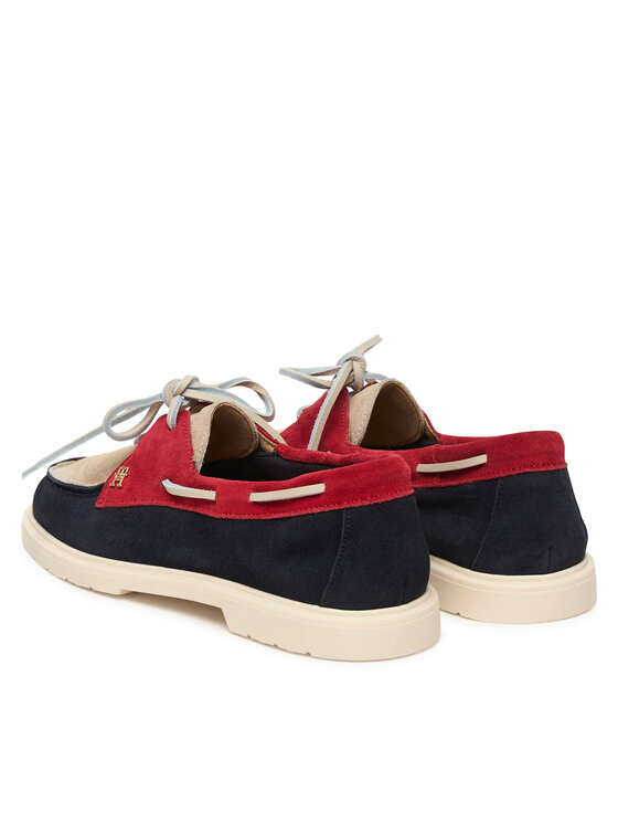 Tommy Hilfiger Мокасини Tommy Hilfiger Light Suede Boat Shoe FW0FW09337 Тъмносин