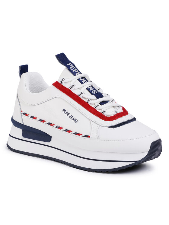 Sneakers Pepe Jeans Rusper Nine PLS30993 Alb | Epantofi.ro