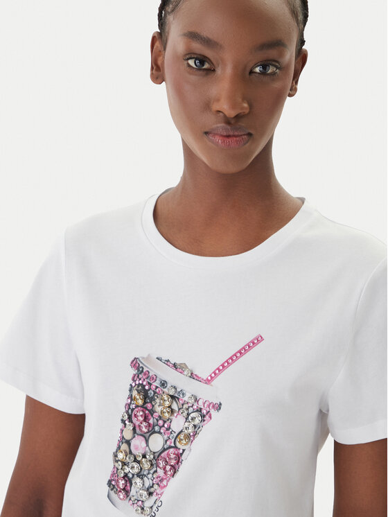 Liu Jo Liu Jo Camiseta WA6237 JS923 Blanco Regular Fit