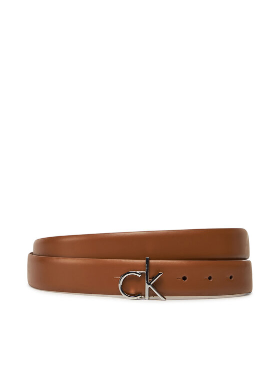 Calvin Klein Ženski pas Calvin Klein Ck Buckle Belt 3.0_Smooth K60K613156 Rjava
