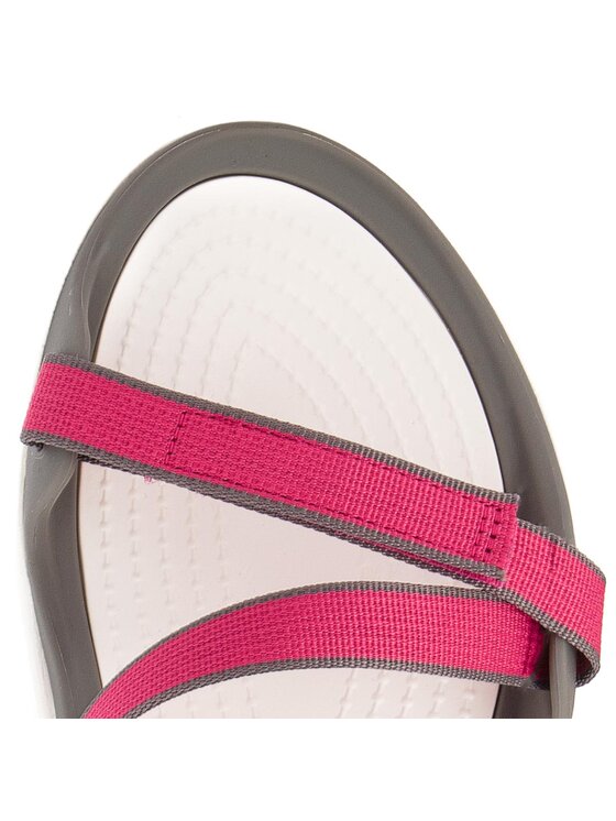 Crocs Sandali Crocs Swiftwater Webbing Sandal W 204804 Rosa