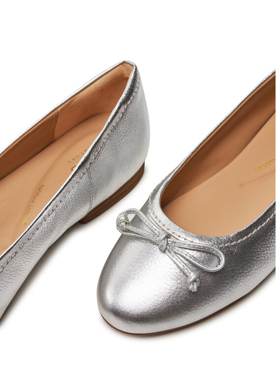 Clarks Baleríny Clarks Fawna Lily 26176380 Stříbrná