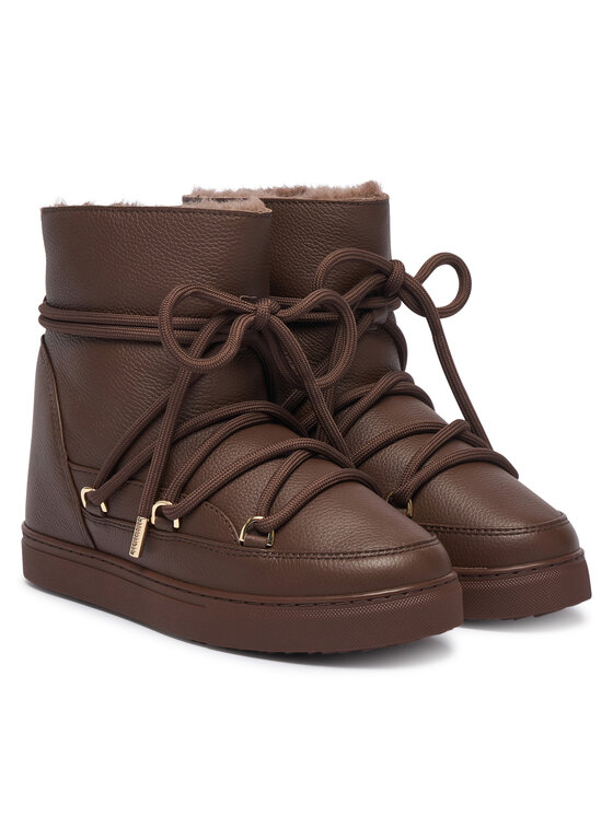 Inuikii Stivali da neve Inuikii Full Leather Wedge 1001.004.0092 Marrone scuro