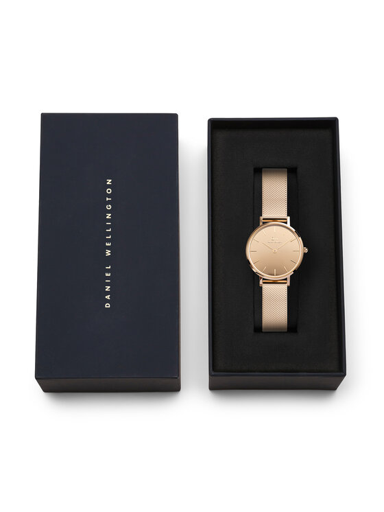 Daniel Wellington Pulkstenis Daniel Wellington Petite Reflection 28 DW00100795 Rozā zelts