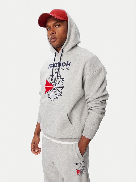 Reebok Reebok Pulóver Hainrich RK25734CCM Világosszürke Regular Fit