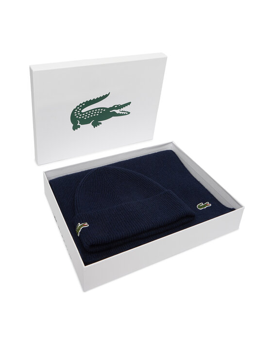 Lacoste Набір Шарф і Шапка Lacoste RB5385 Cиній