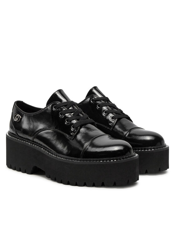 Liu Jo Оксфордки Liu Jo Forty Francesina SF4015 PX041 Черен