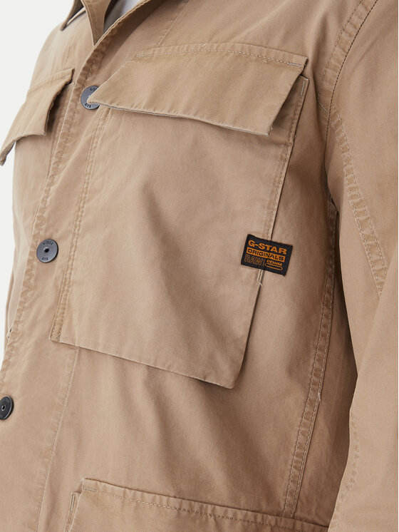 G-STAR G-STAR Hemdjacke 4 Pkt Overshirt D26429-D387 Beige Slim Fit