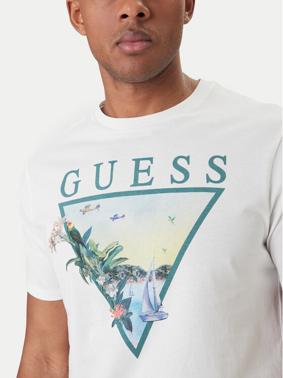 Guess Guess Camiseta M6GI49 K3584 Blanco Reglan Fit