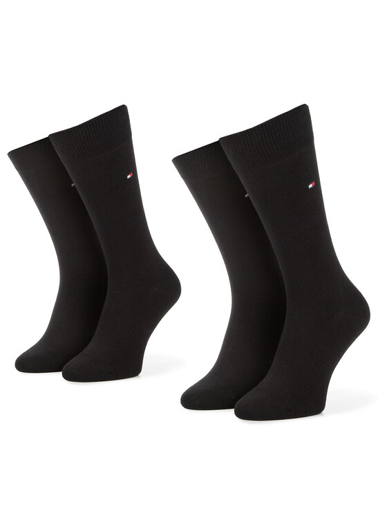 Tommy Hilfiger Dlhé ponožky Tommy Hilfiger 371111 Čierna