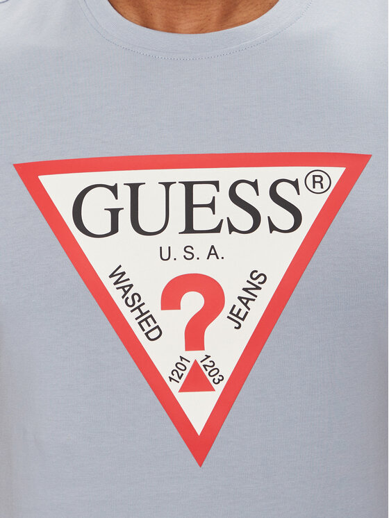 Guess Guess Póló M2YI71 I3Z14 Kék Slim Fit